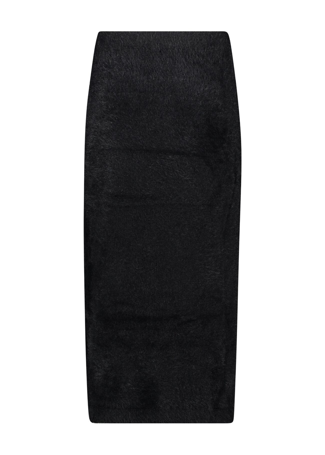 Black knitted skirt