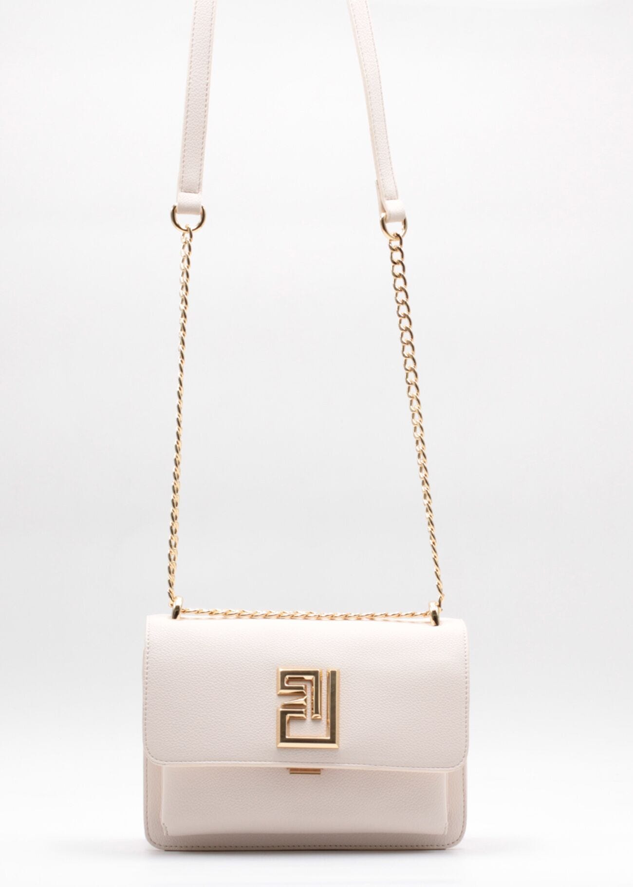 Faux-leather crossbody bag