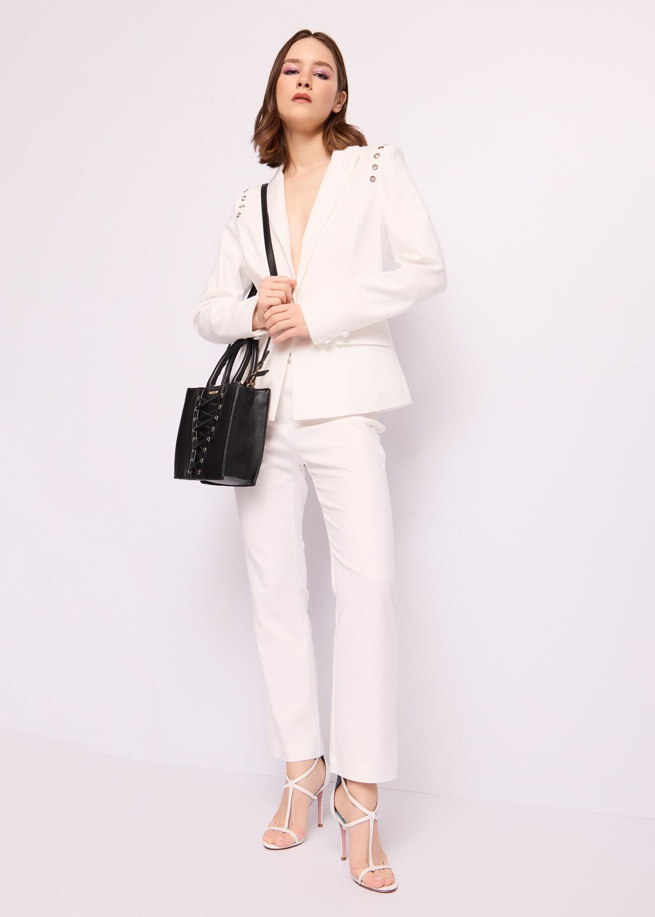 Pantaloni bianchi in cotone