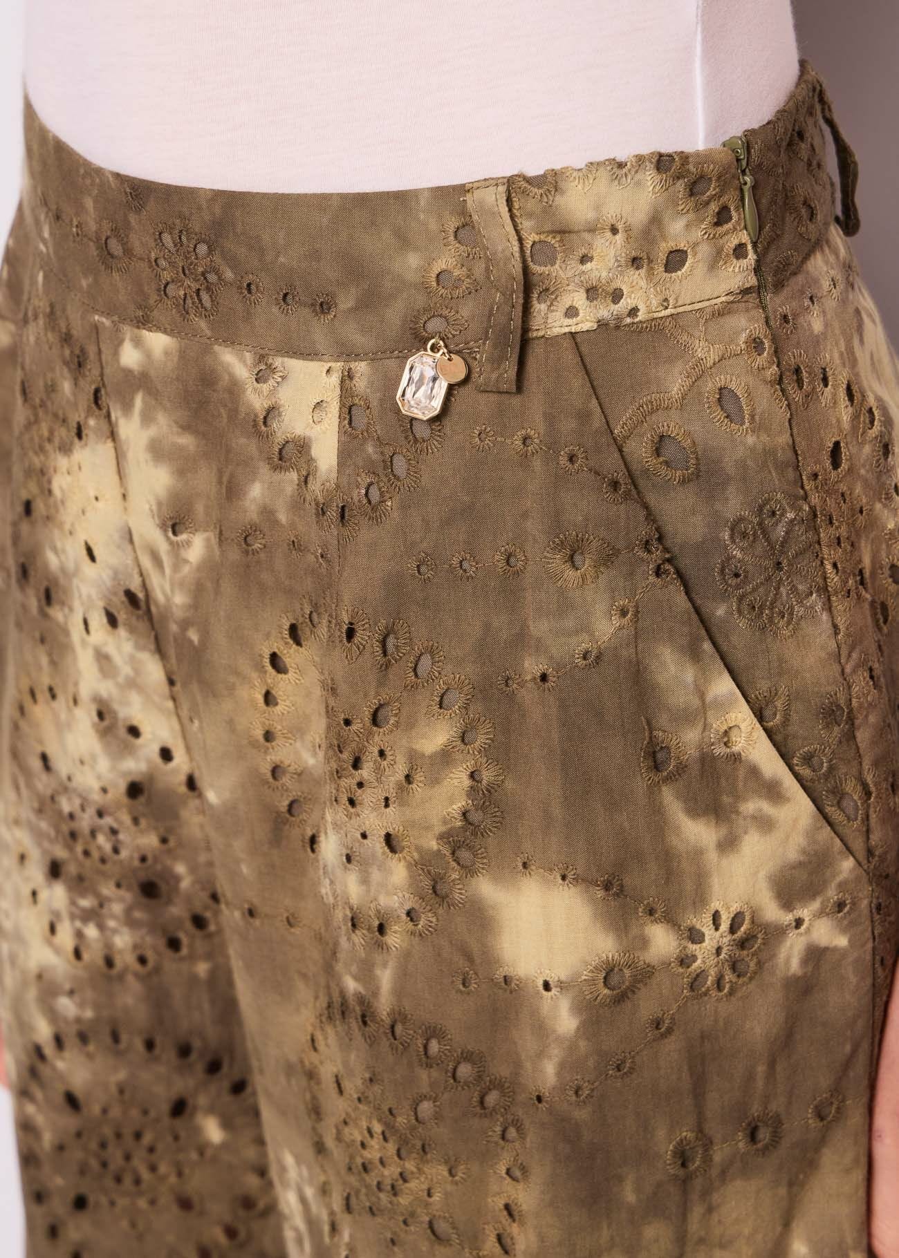 Pantaloni cargo in cotone Sangallo
