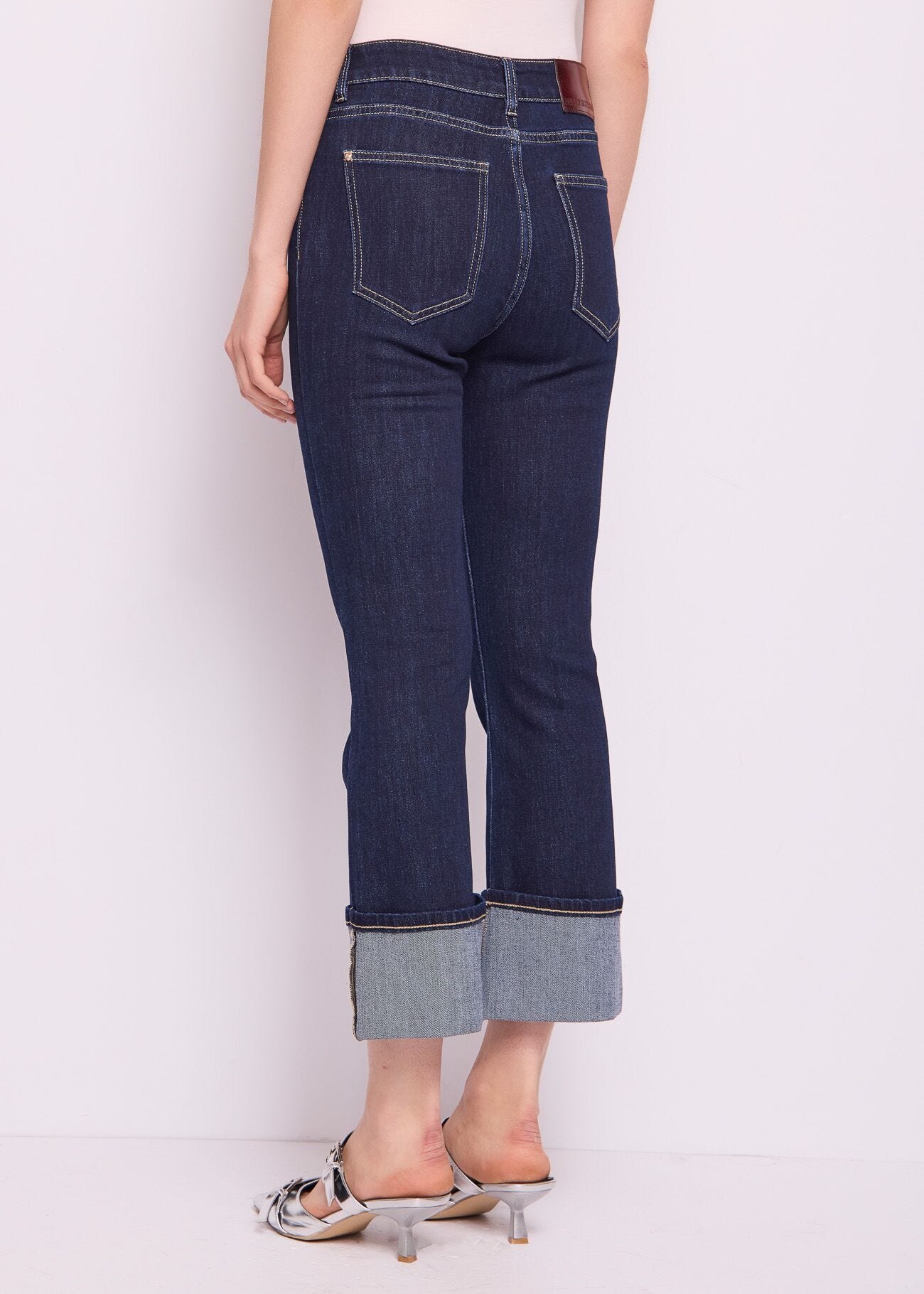 Jeans flare in cotone