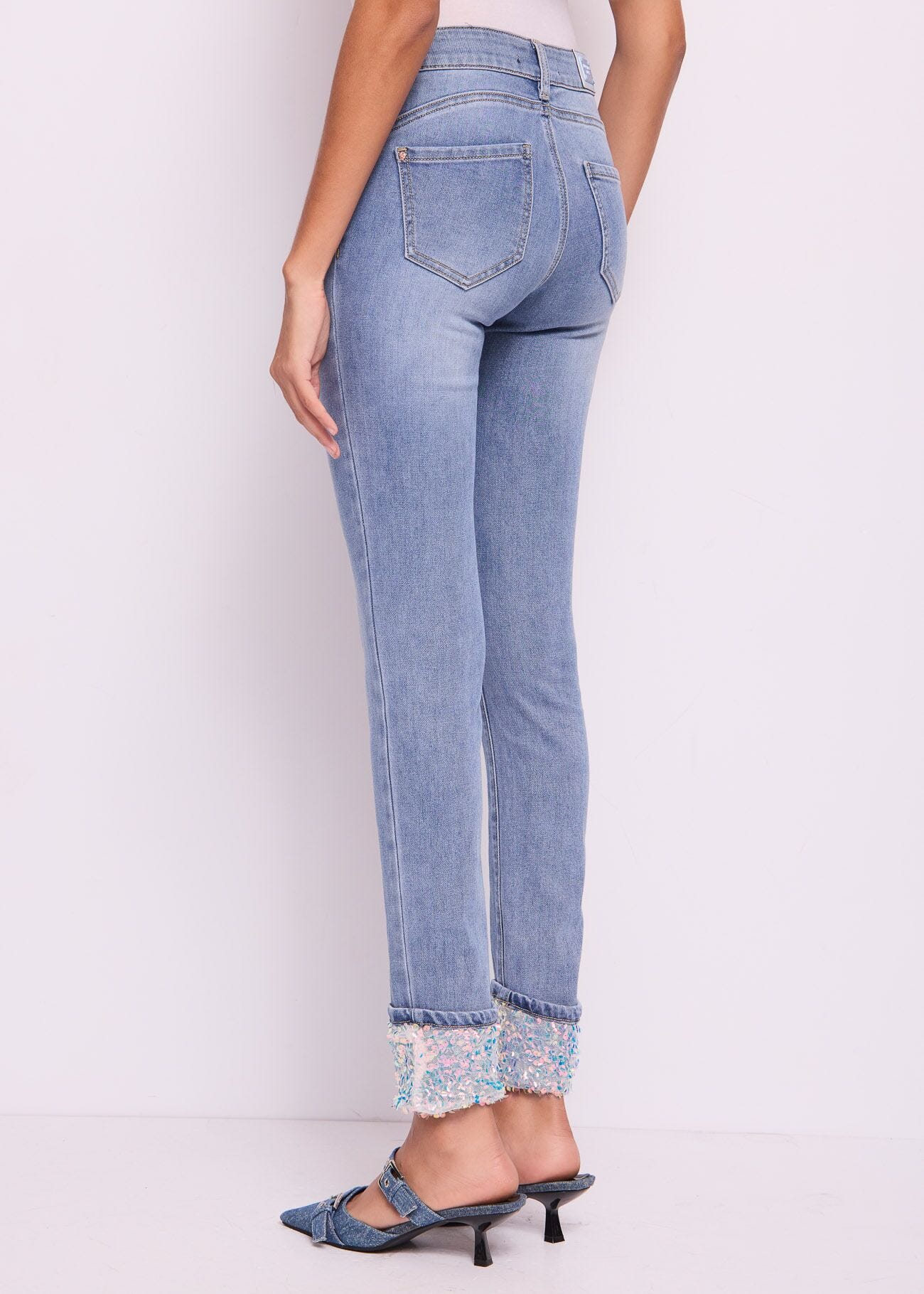 Jeans skinny in cotone