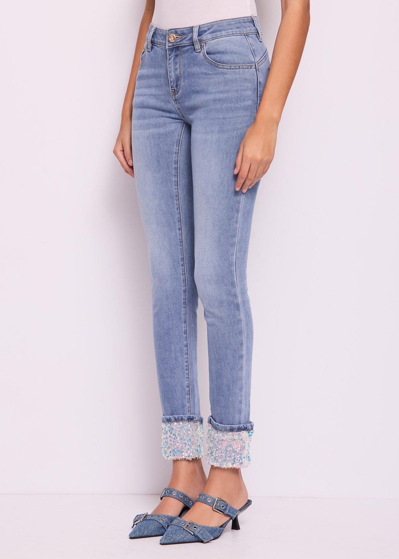 Jeans skinny in cotone