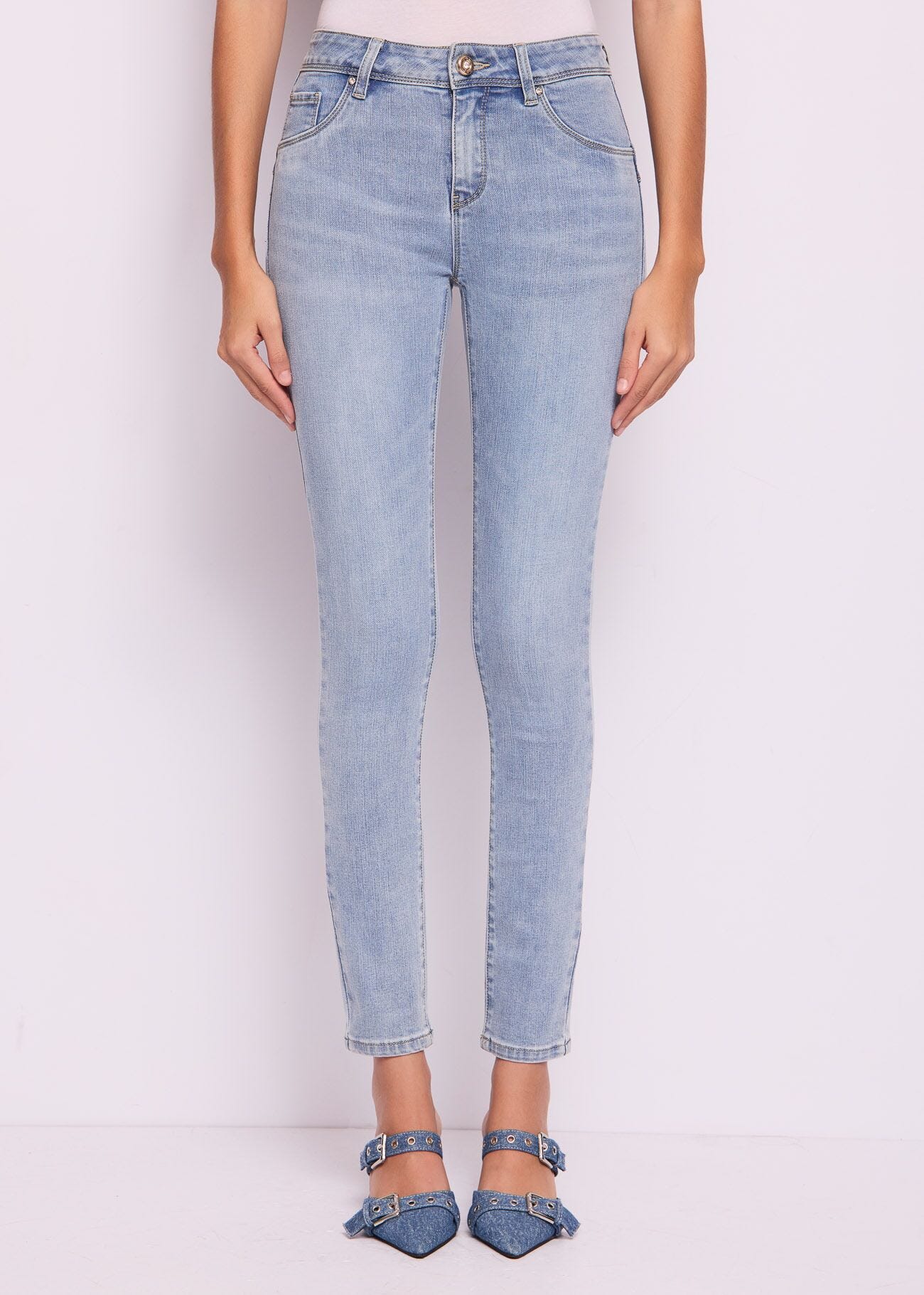 Denim push-up jeggings