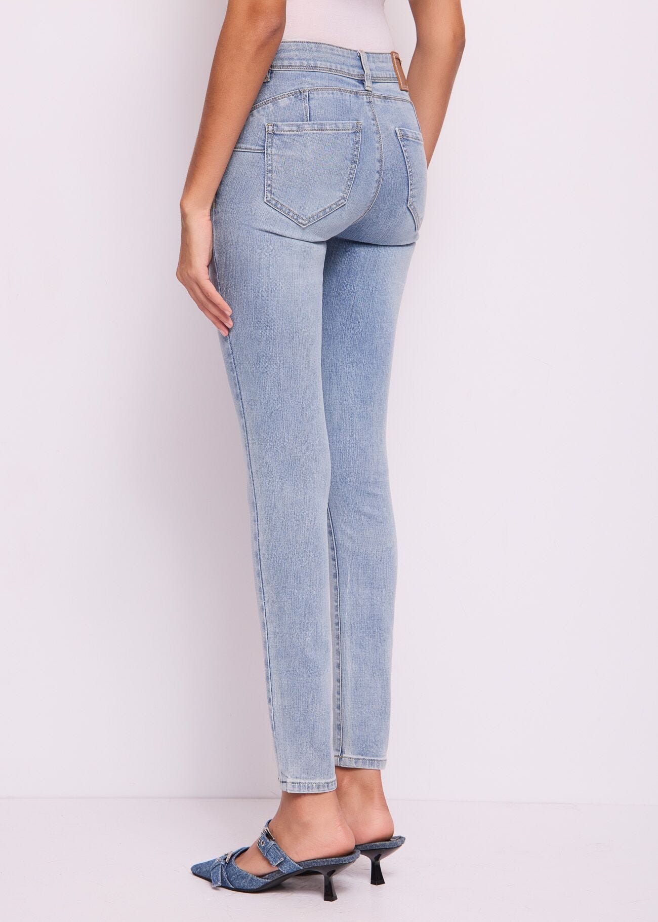 Denim push-up jeggings