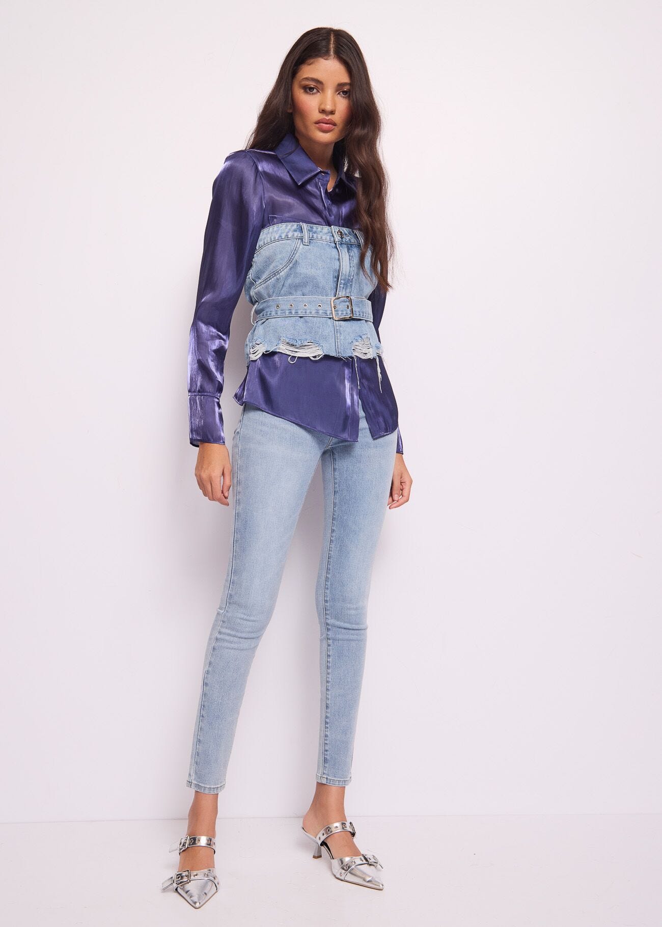 Denim push-up jeggings