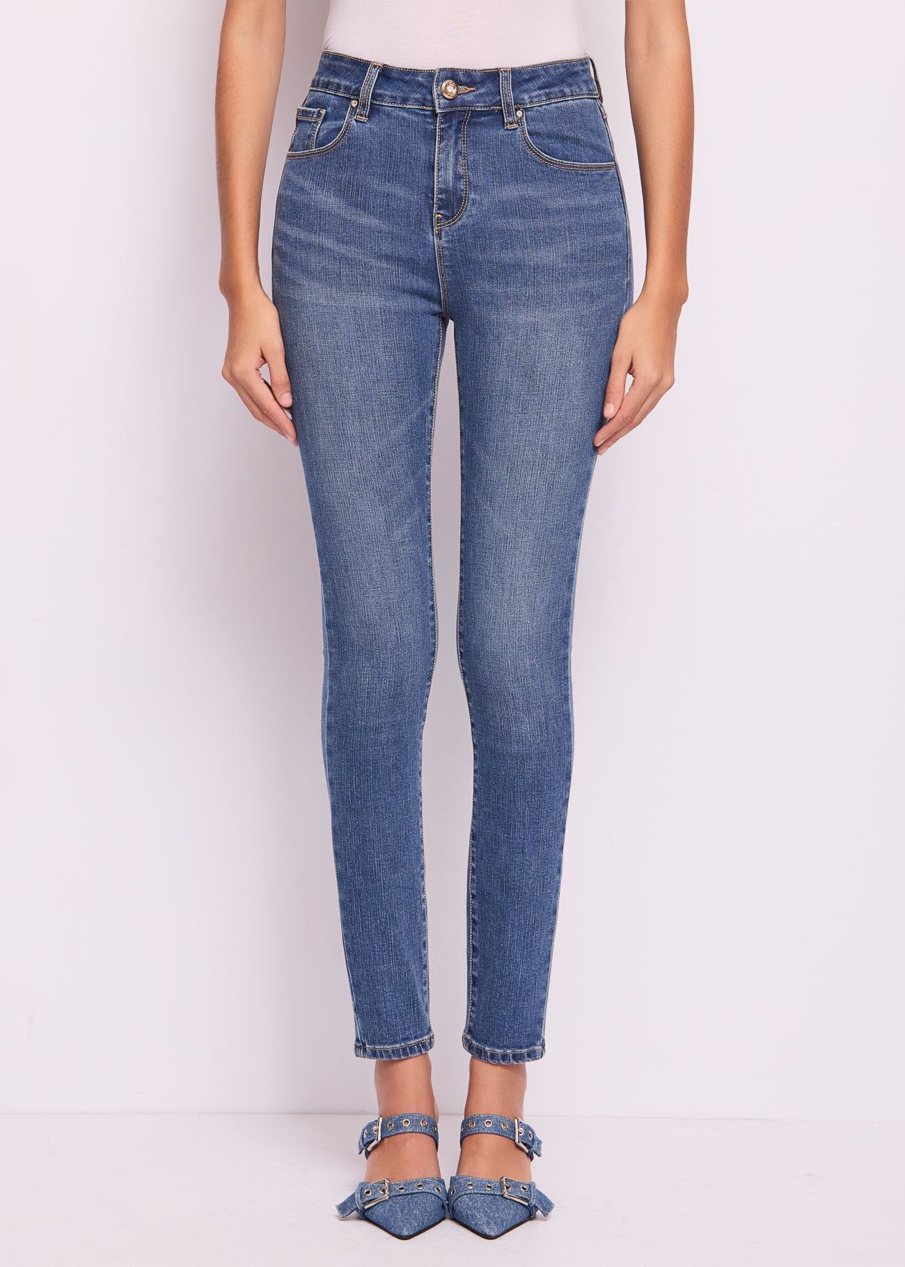 Jeans skinny in cotone