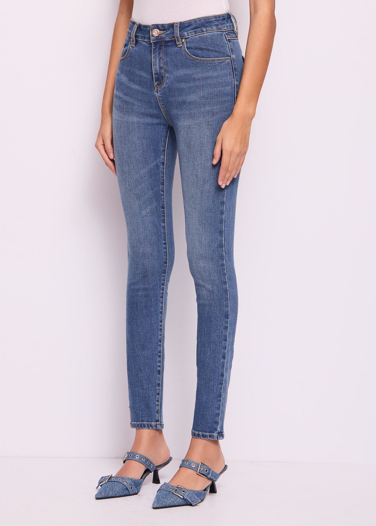 Jeans skinny in cotone