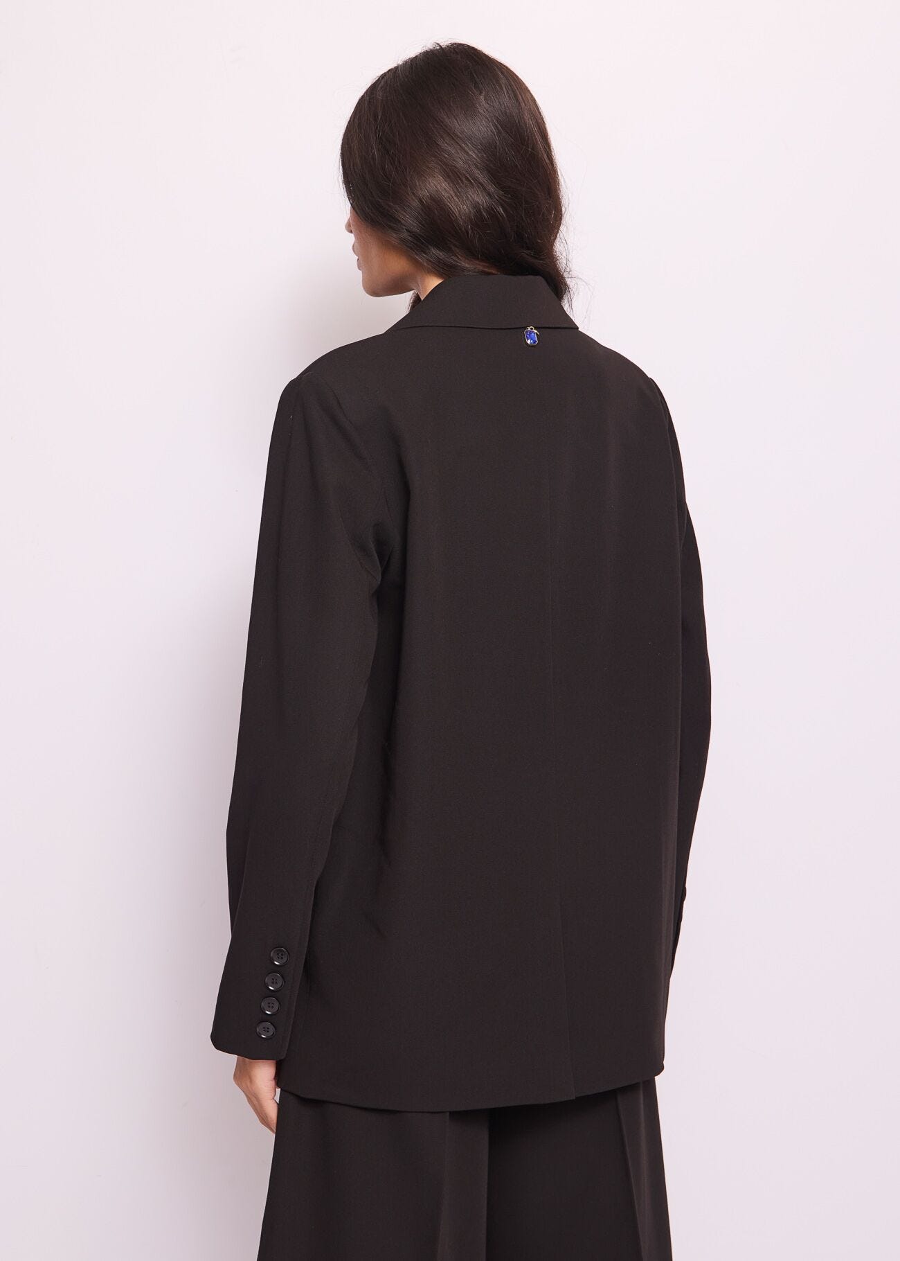 Blazer nero monopetto