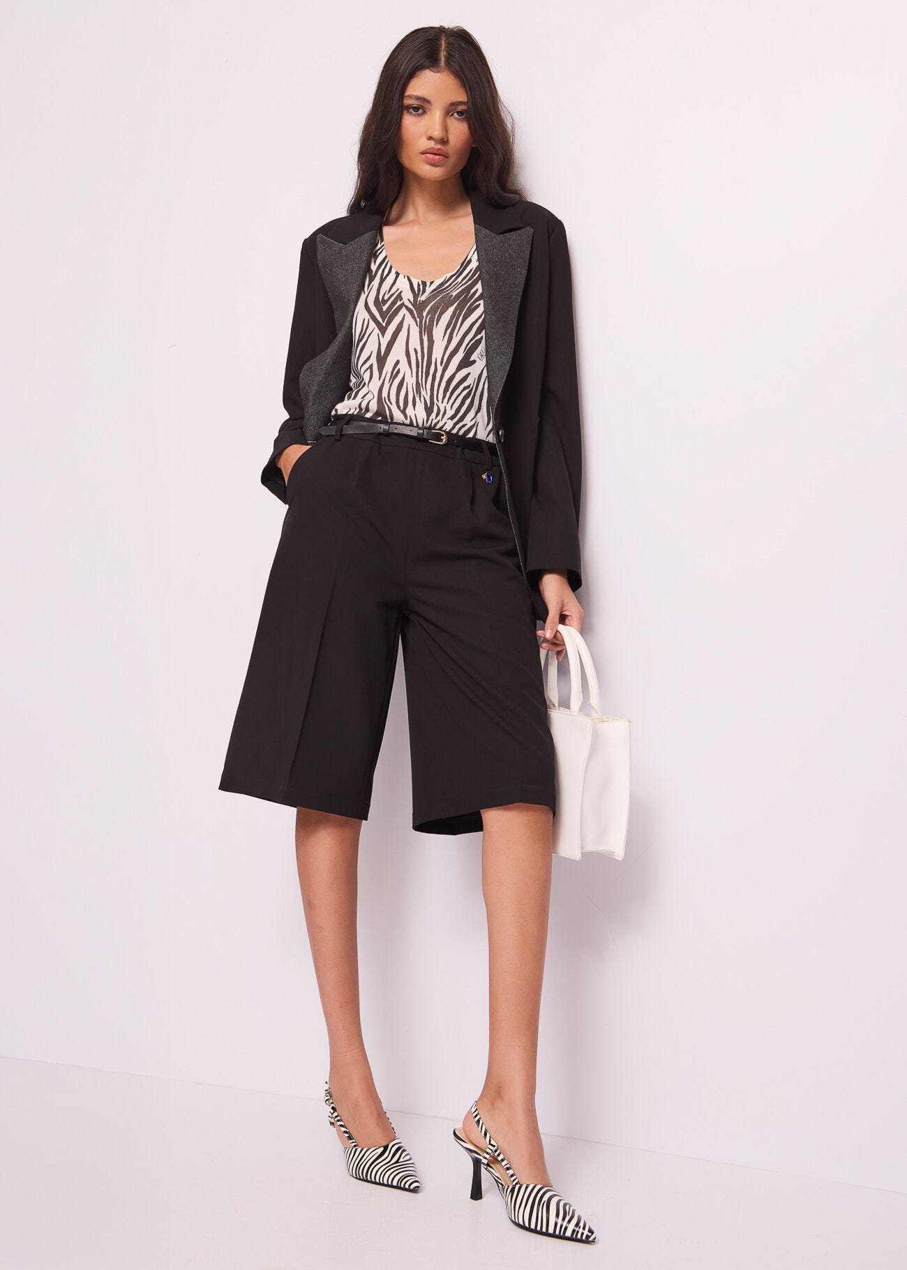 Blazer nero monopetto