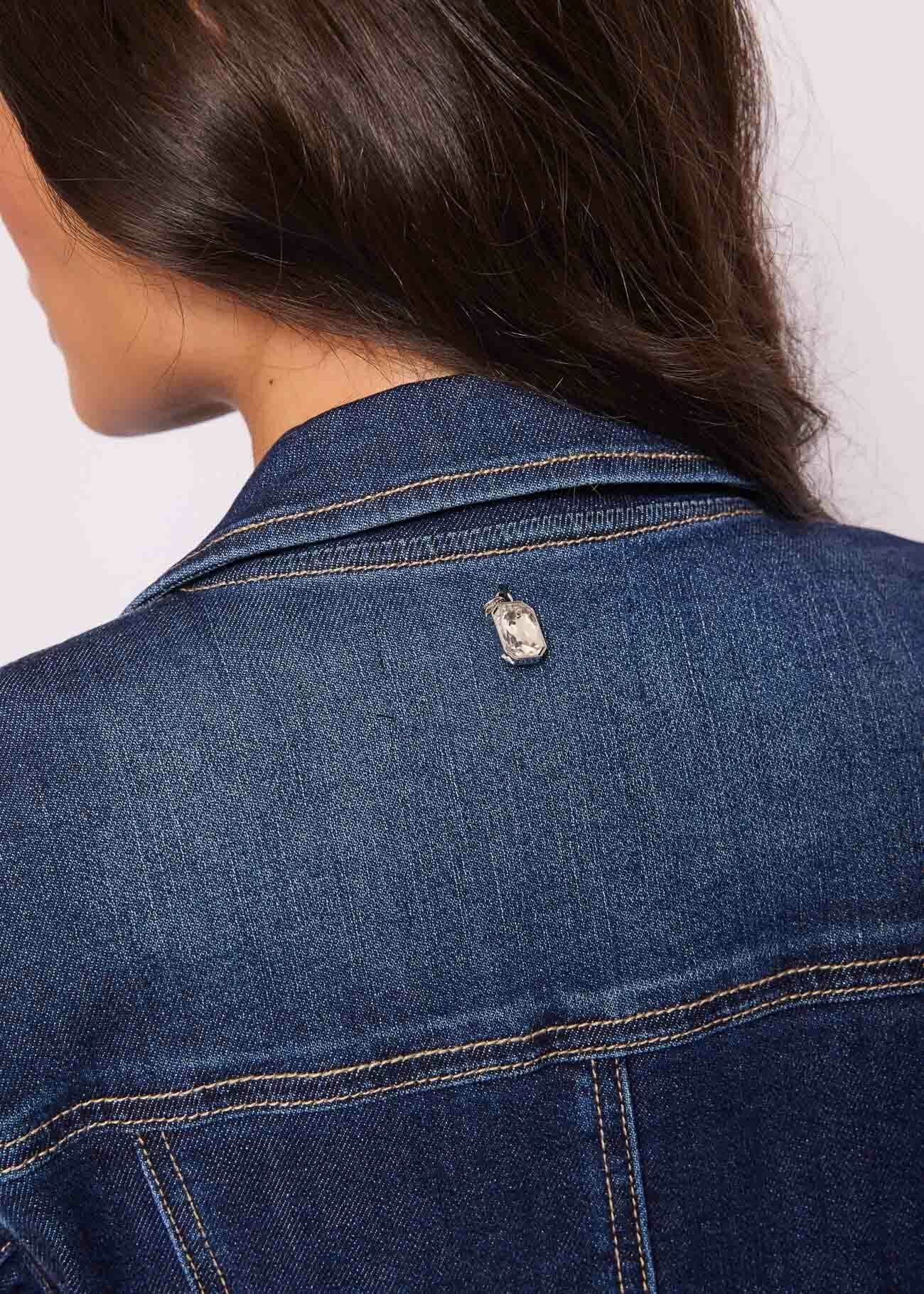 Cotton denim blazer