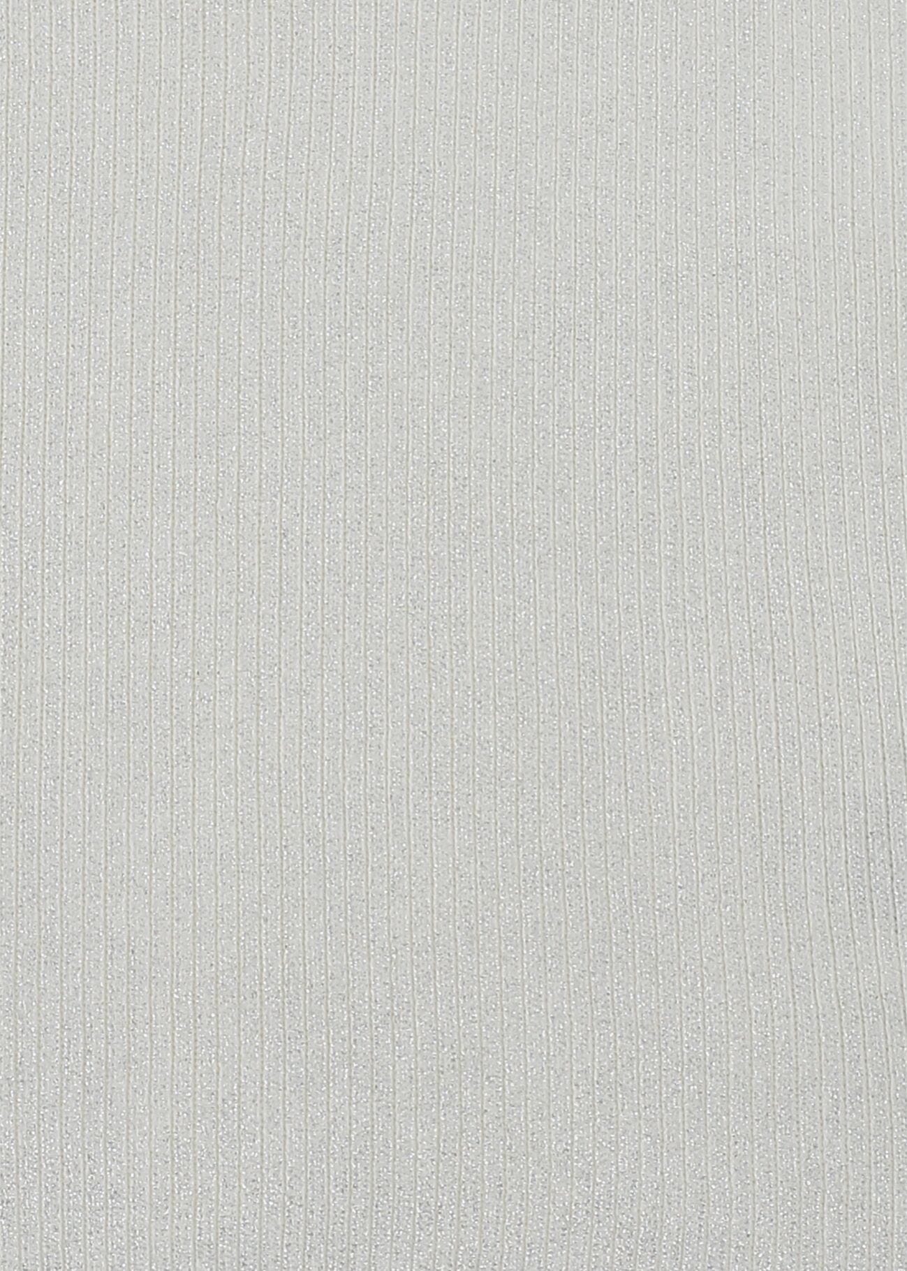 Top bianco in maglia lurex