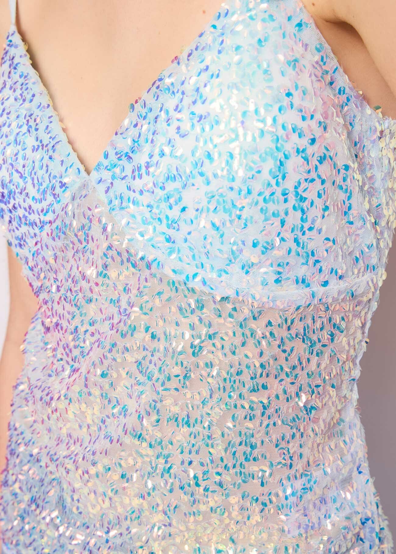 All-over sequin top