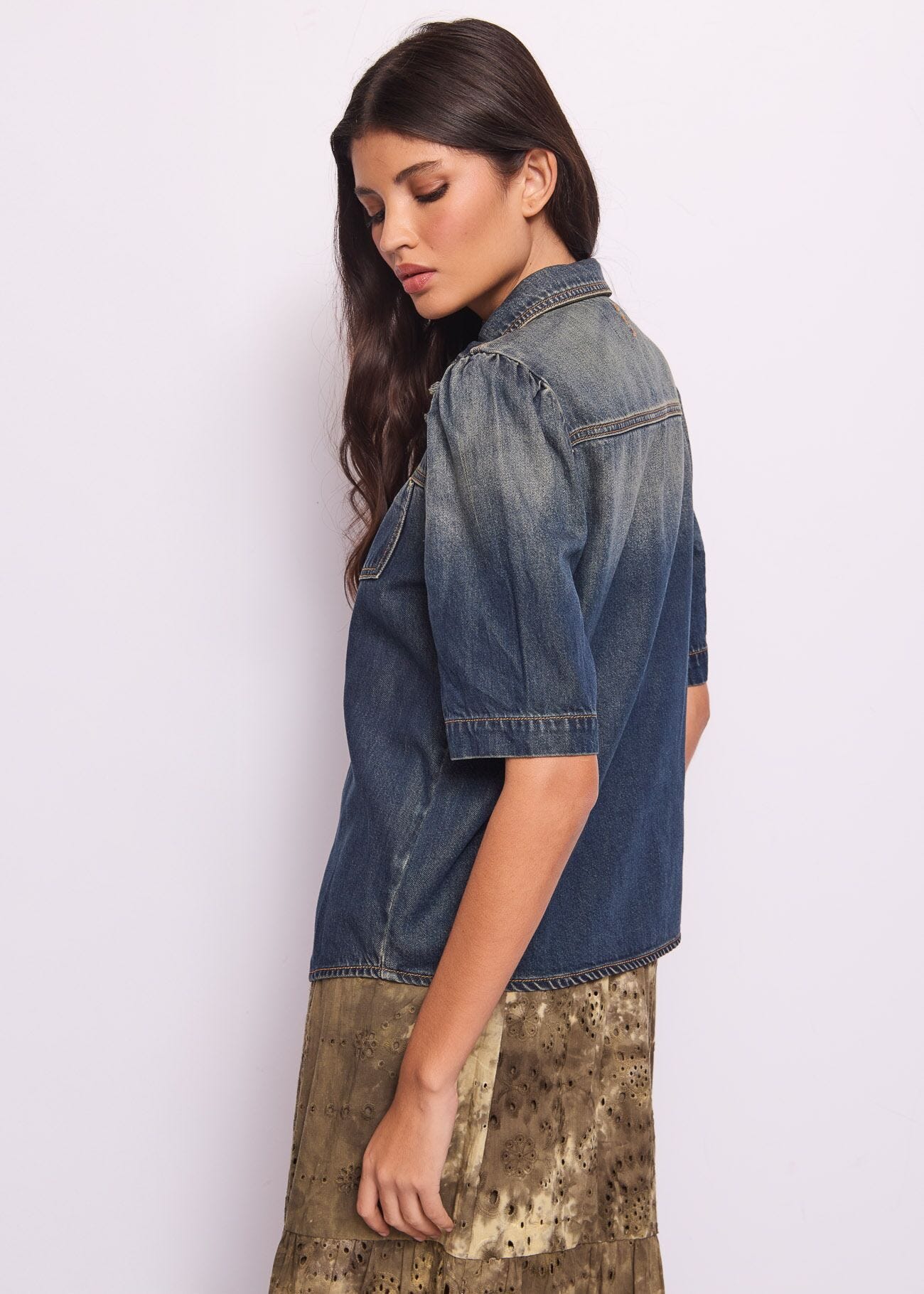 Camicia in denim di cotone used