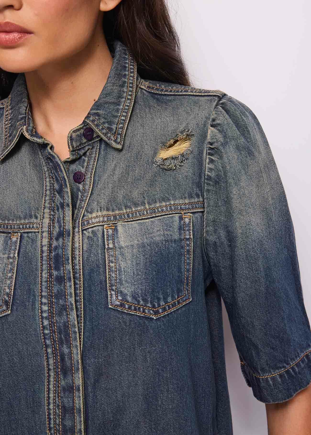 Camicia in denim di cotone used