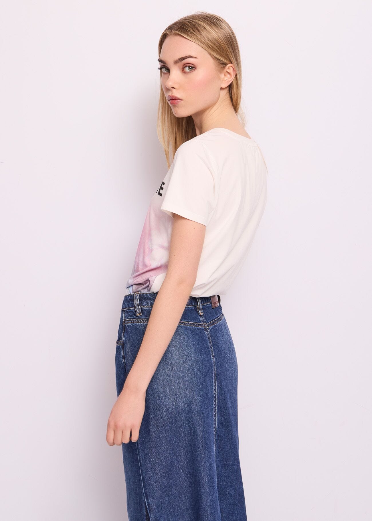 T-shirt in cotone con logo