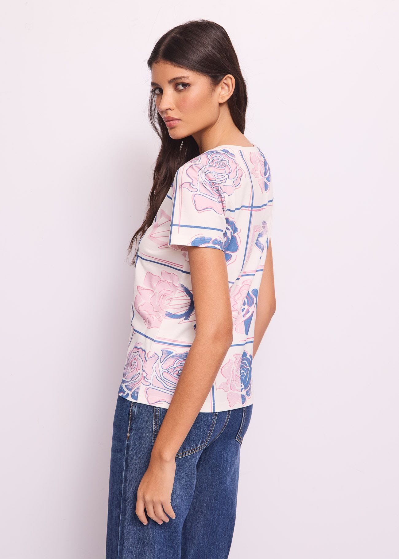 T-shirt in cotone con stampa