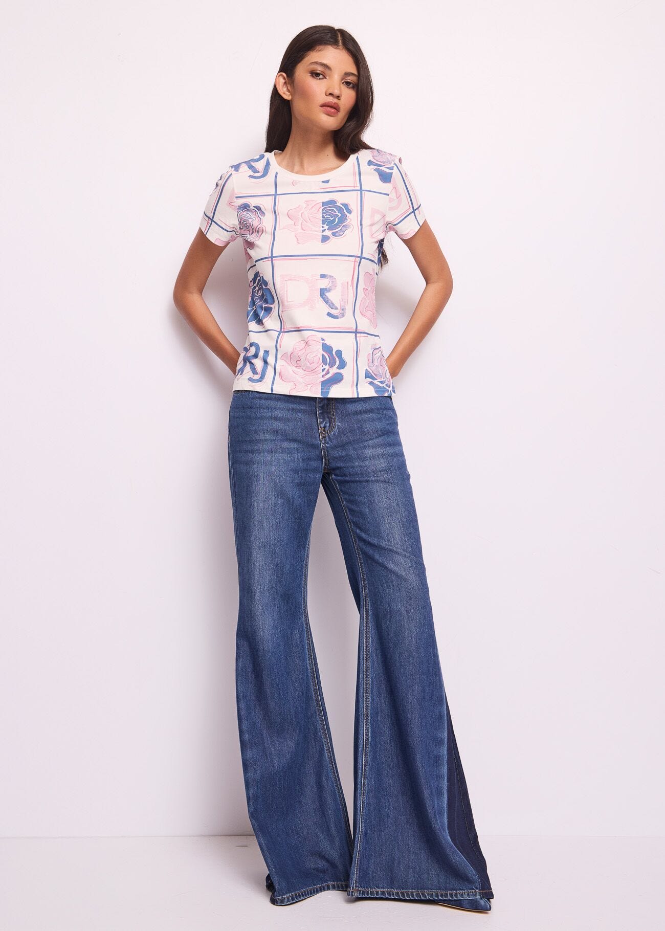 T-shirt in cotone con stampa