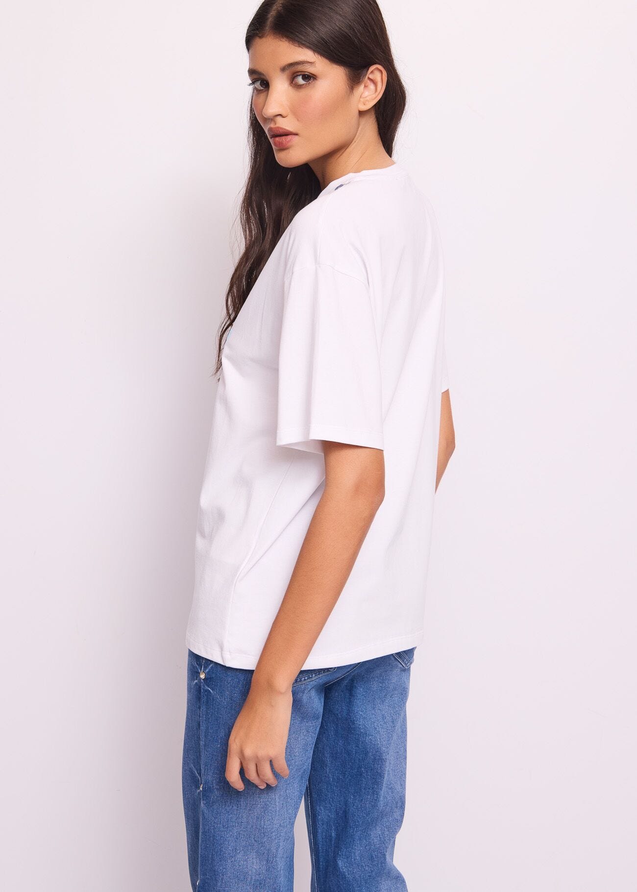 T-shirt in cotone con stampa
