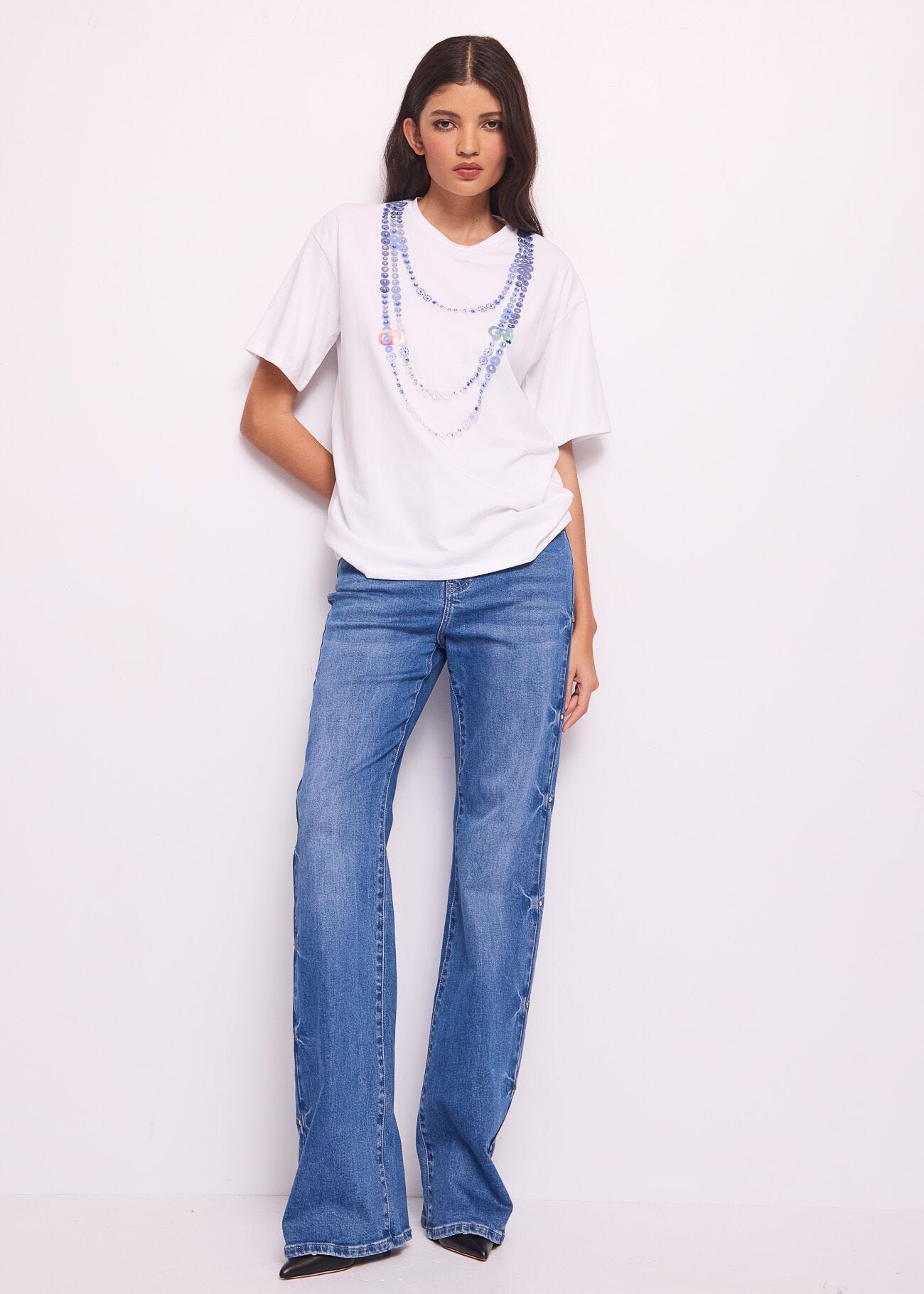T-shirt in cotone con stampa