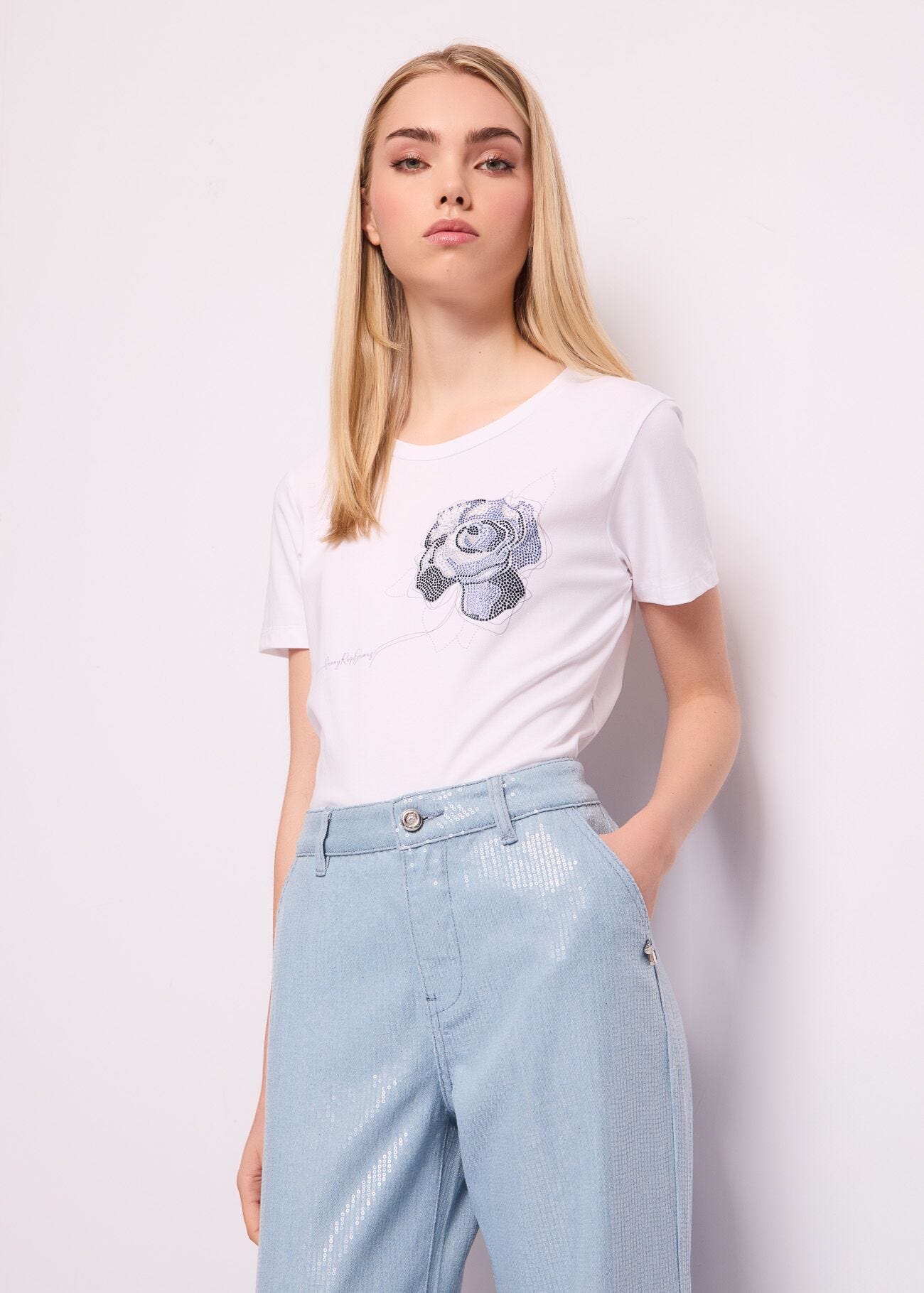 T-shirt in cotone con stampa