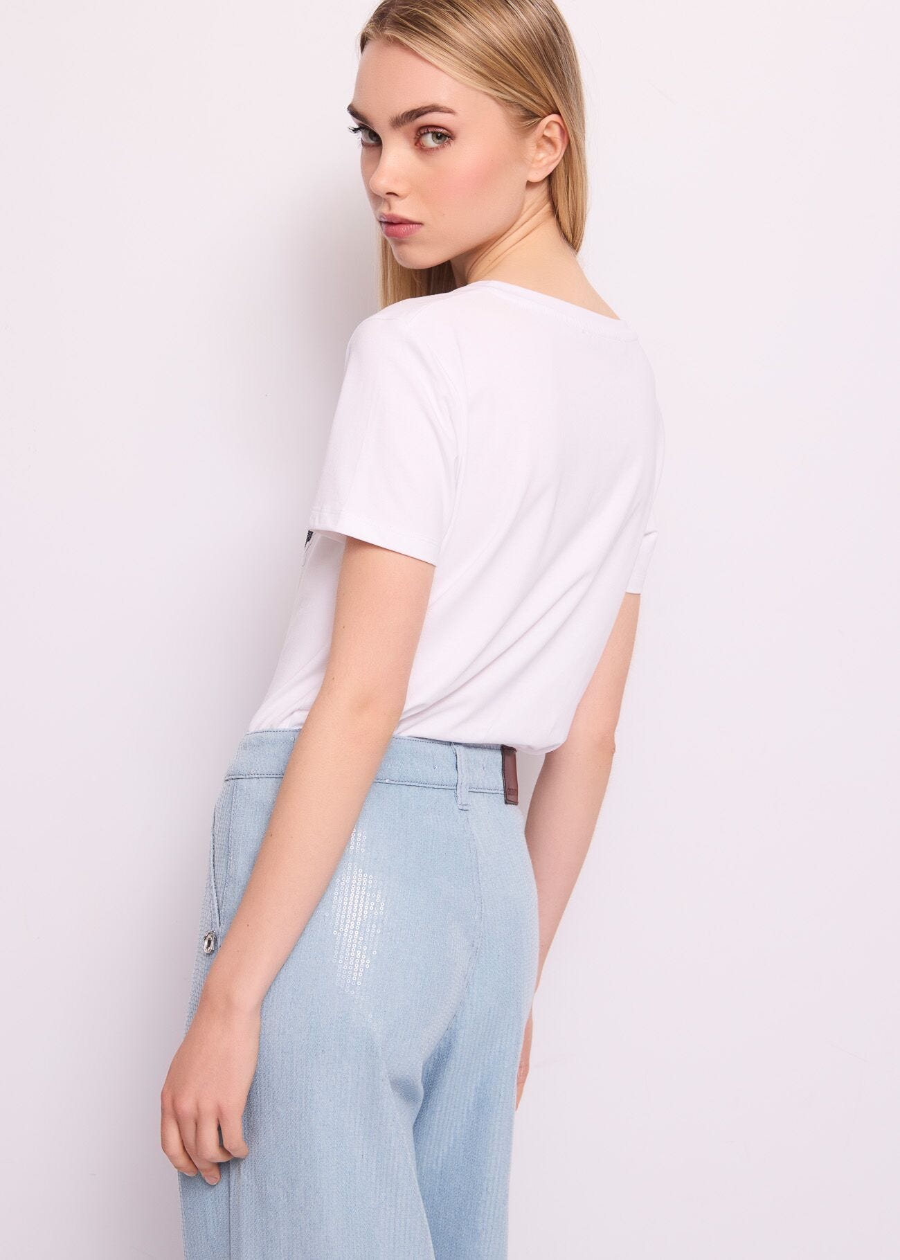 T-shirt in cotone con stampa