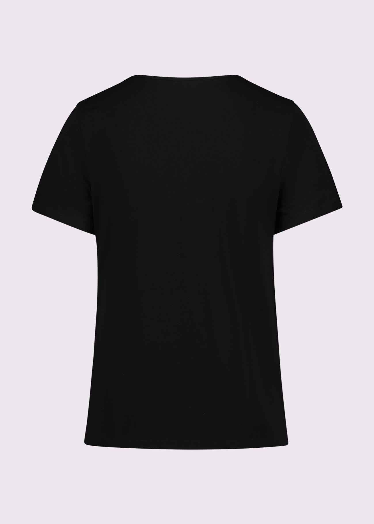T-shirt nera con stampa