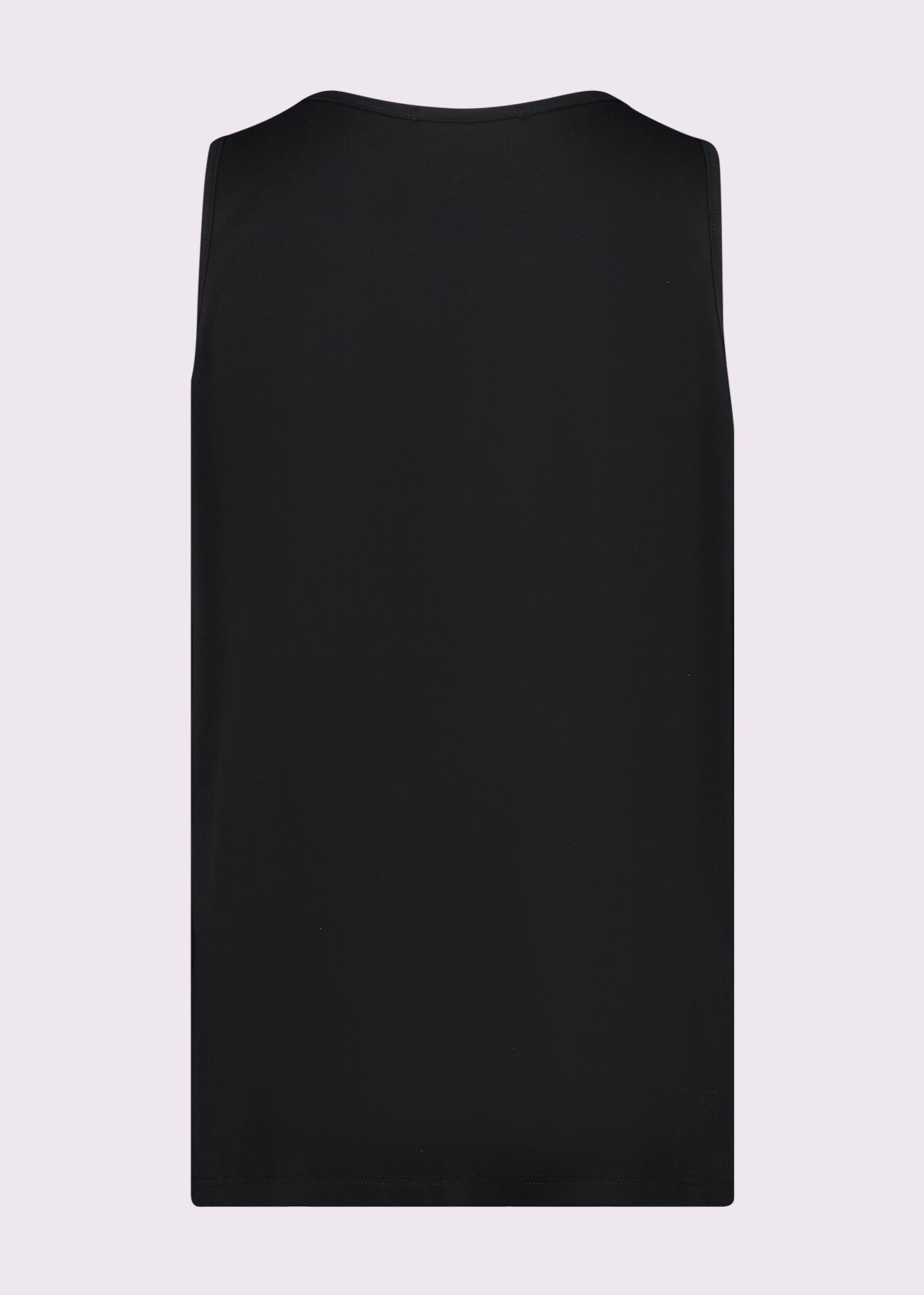 Top nero in cotone con logo
