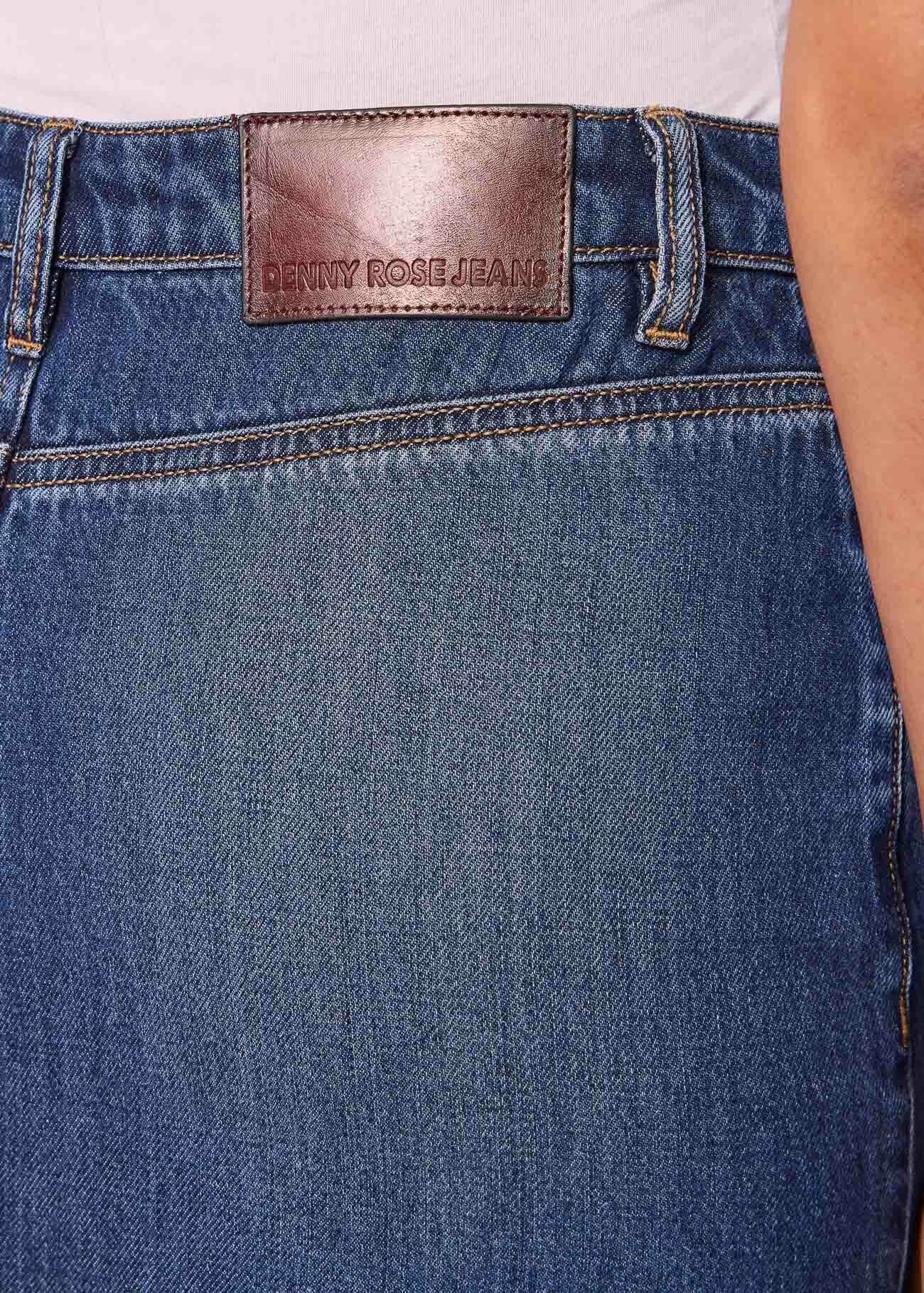 Gonna lunga in denim di cotone