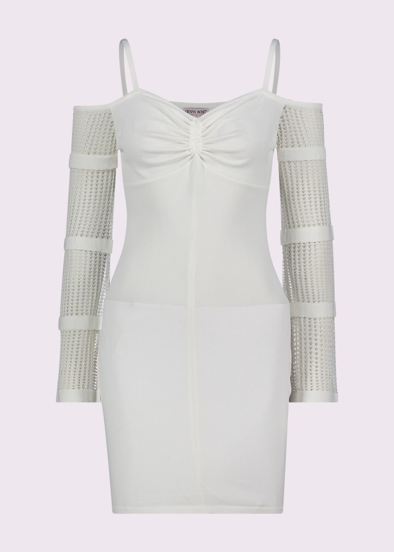 Minivestido blanco de punto