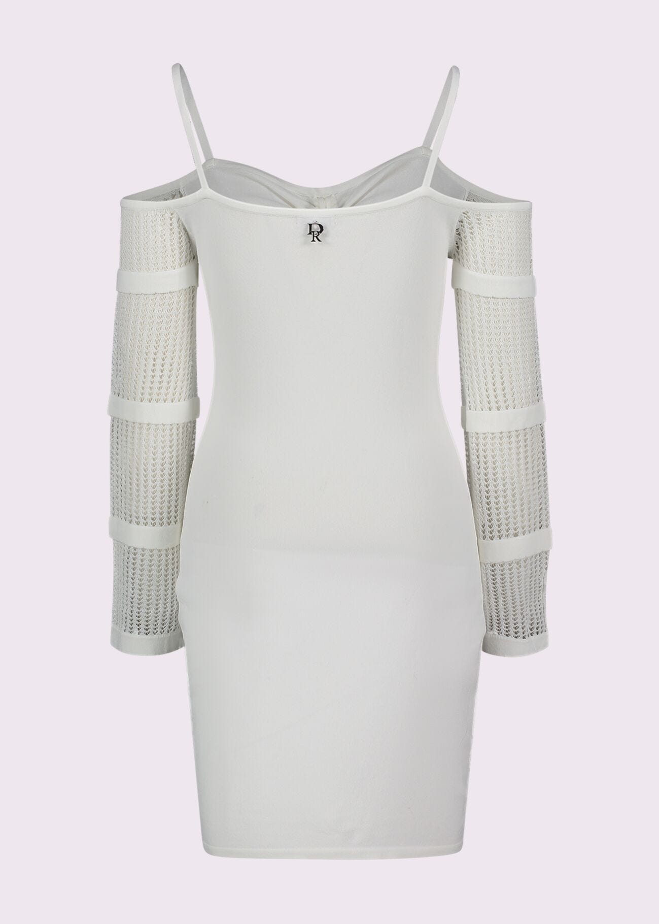 Minivestido blanco de punto