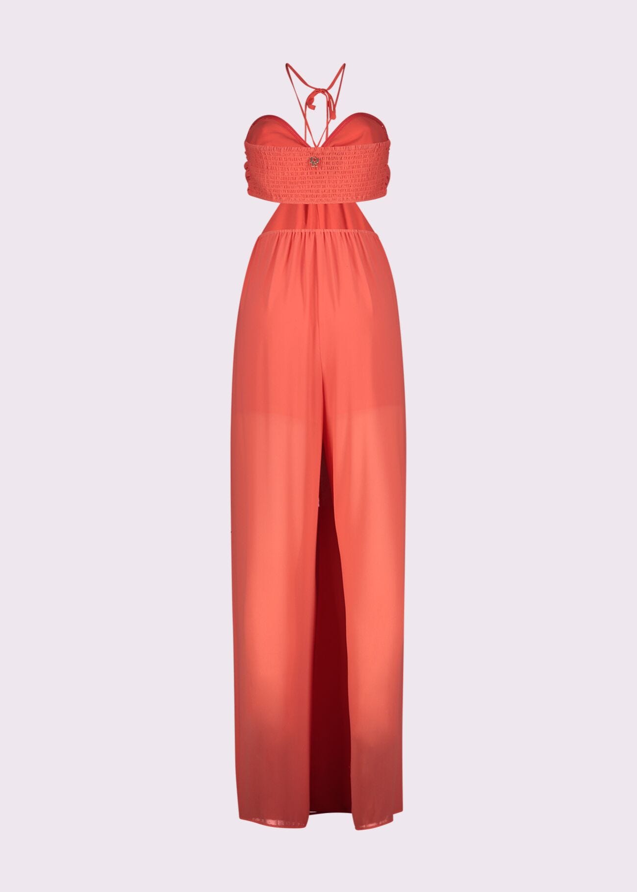 Tuta rossa in georgette