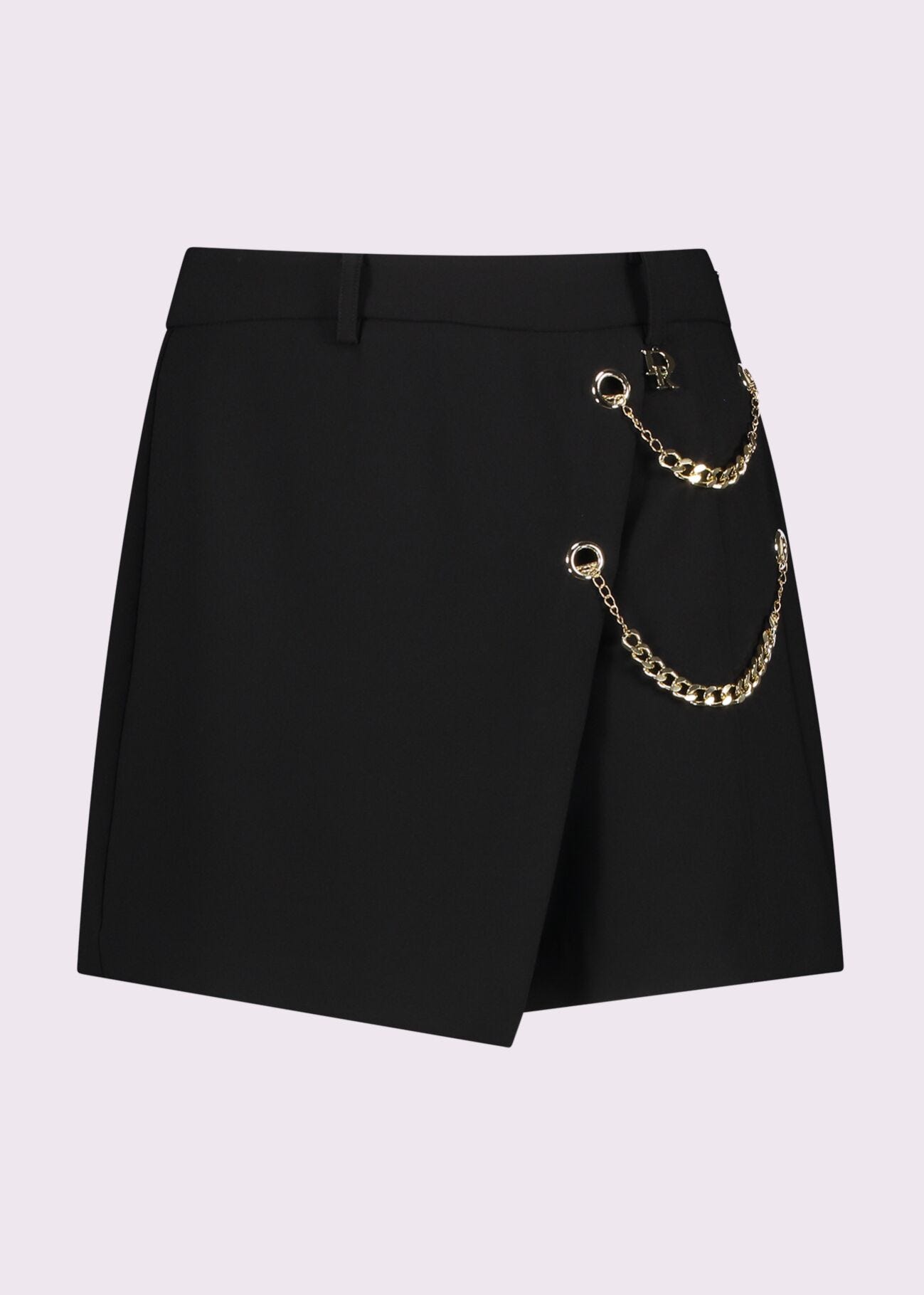 Short nero con catene