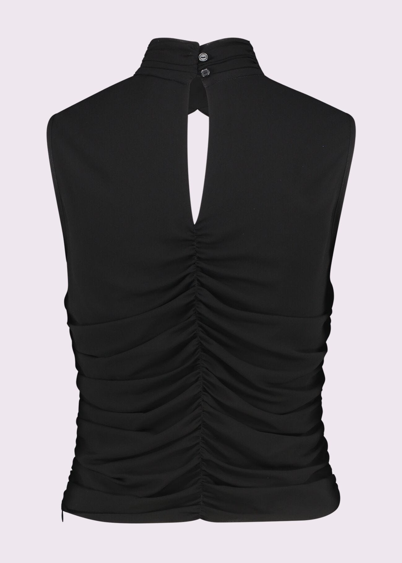 Top nero in georgette