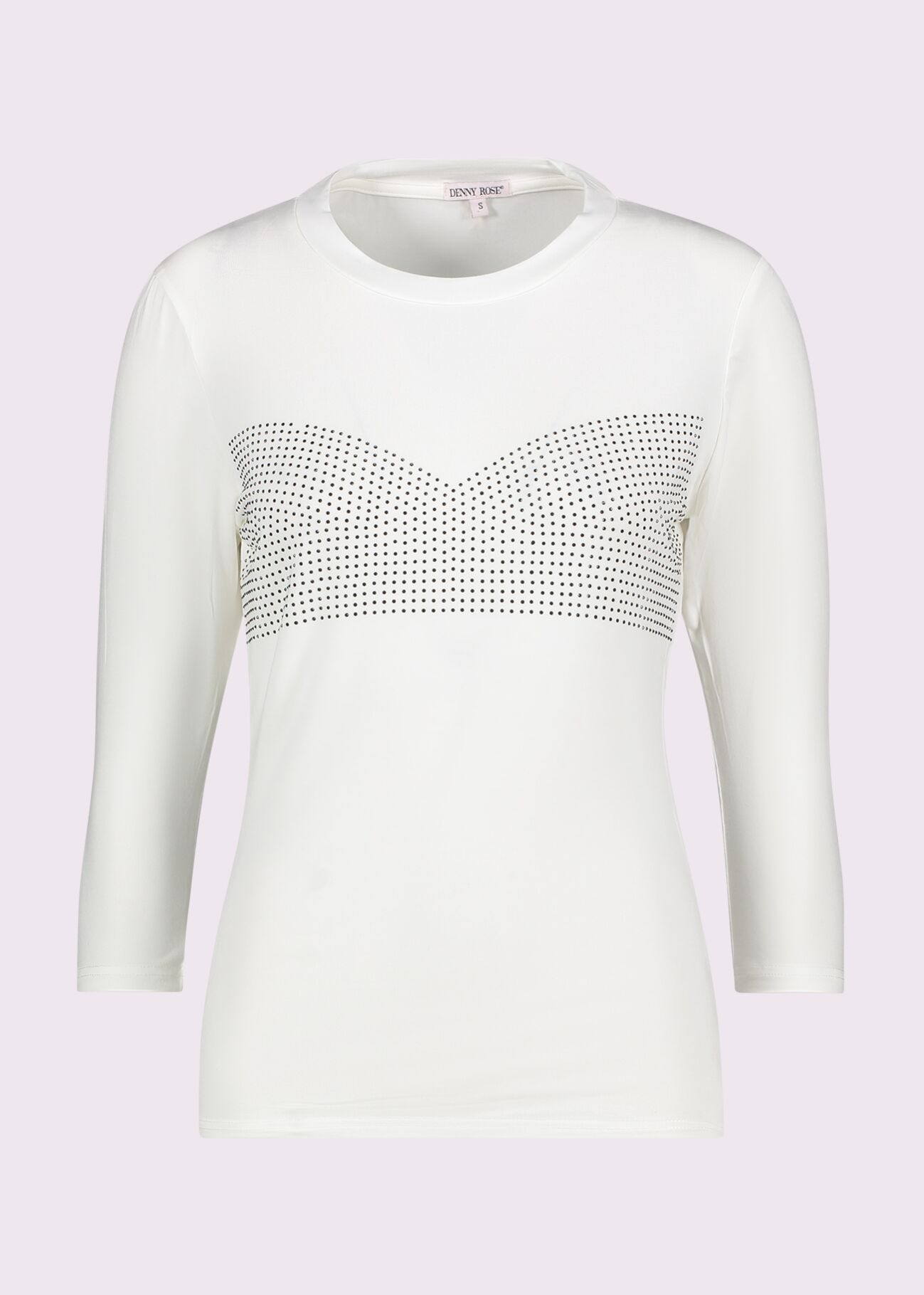 T-shirt bianca con strass