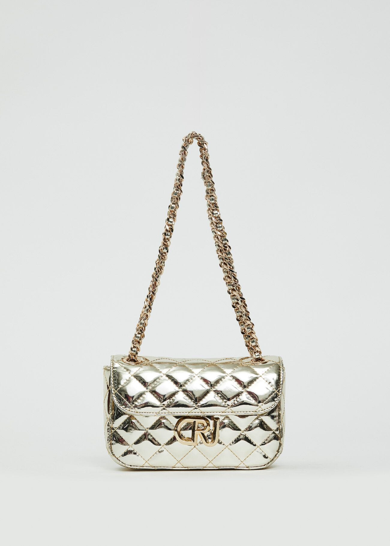 Borsa crossbody laminata