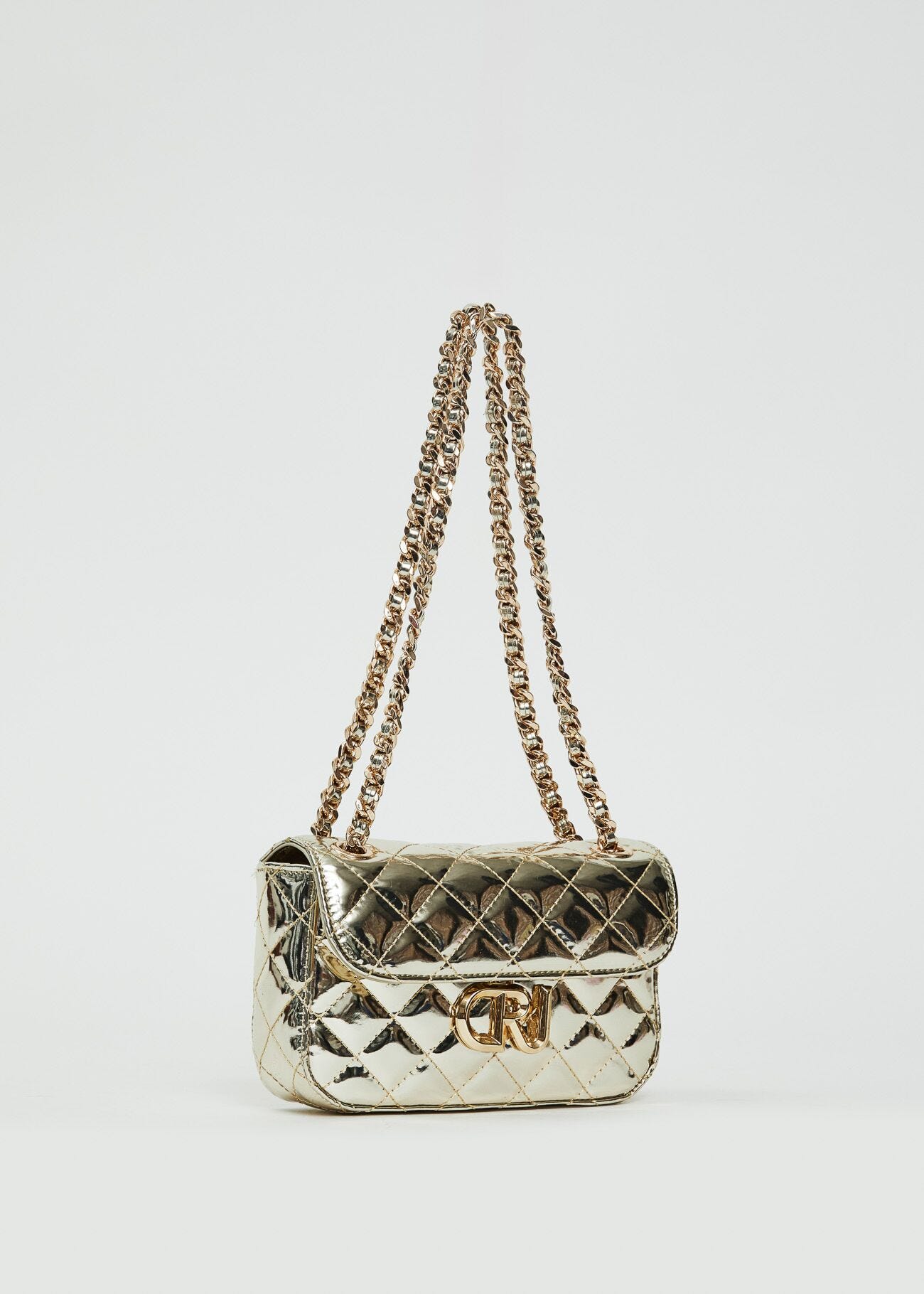 Borsa crossbody laminata