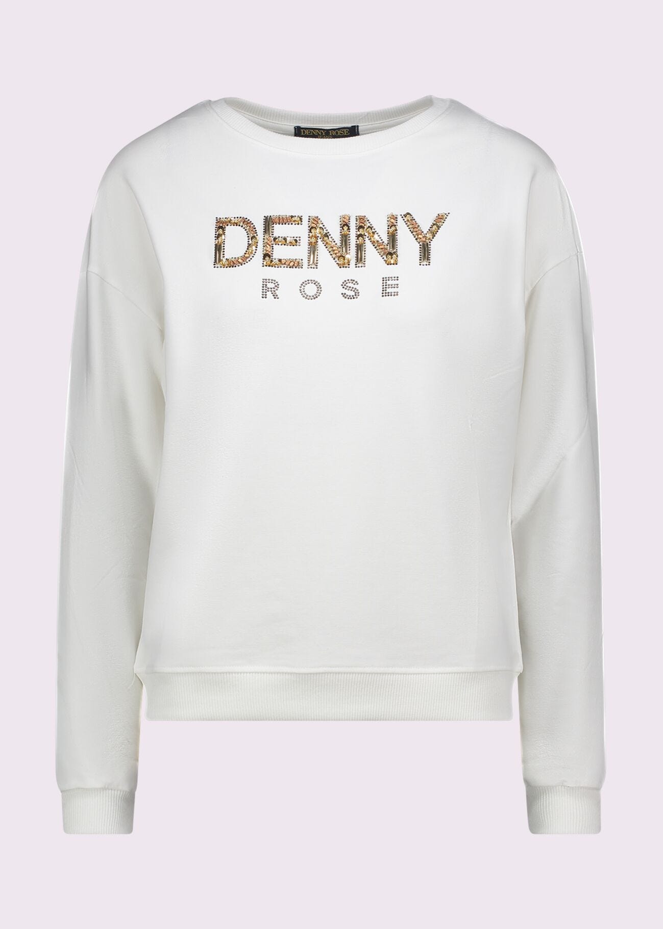 White cotton sweatshirt with logo