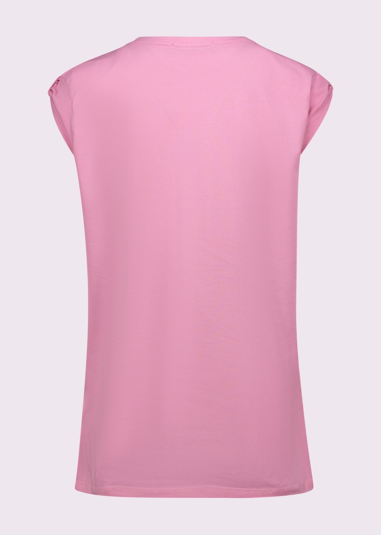 T-shirt rosa in cotone con logo