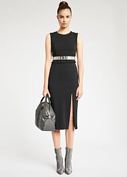 Abito midi con rouche Denny Rose