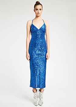 Slip dress in tessuto lurex Denny Rose