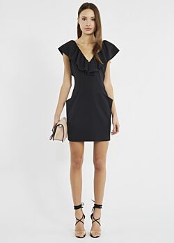 Sheath dress with a flounce Denny Rose