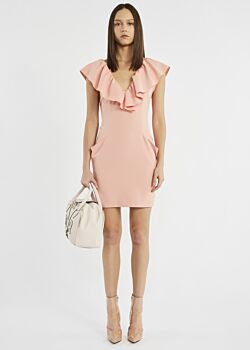 Sheath dress with a flounce Denny Rose