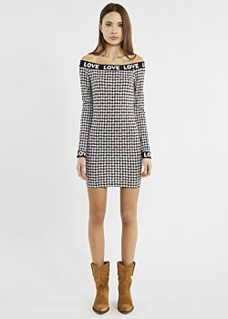Black-white Off-the-shoulder dress Denny Rose