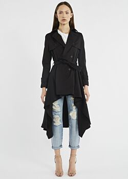 Stretch cotton trench coat Denny Rose