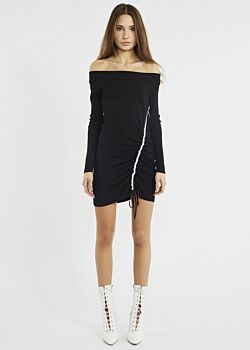 Knitted dress with feature draping Denny Rose