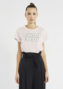 T-shirt con pannello in tulle Denny Rose