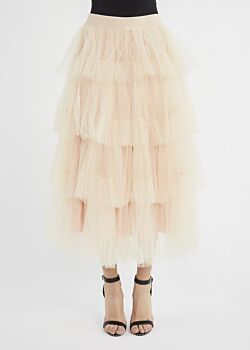 Tulle skirt with flounces Denny Rose