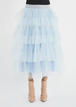 Tulle skirt with flounces Denny Rose