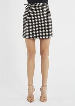 Mini skirt in houndstooth pattern Denny Rose